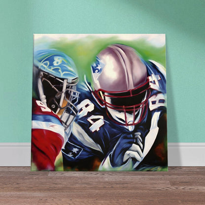 Canvas print "Touch Dawn" - A dynamic duel on the football field
