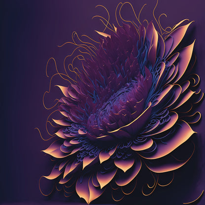 Canvas print Flower Glow, warm colors surround you